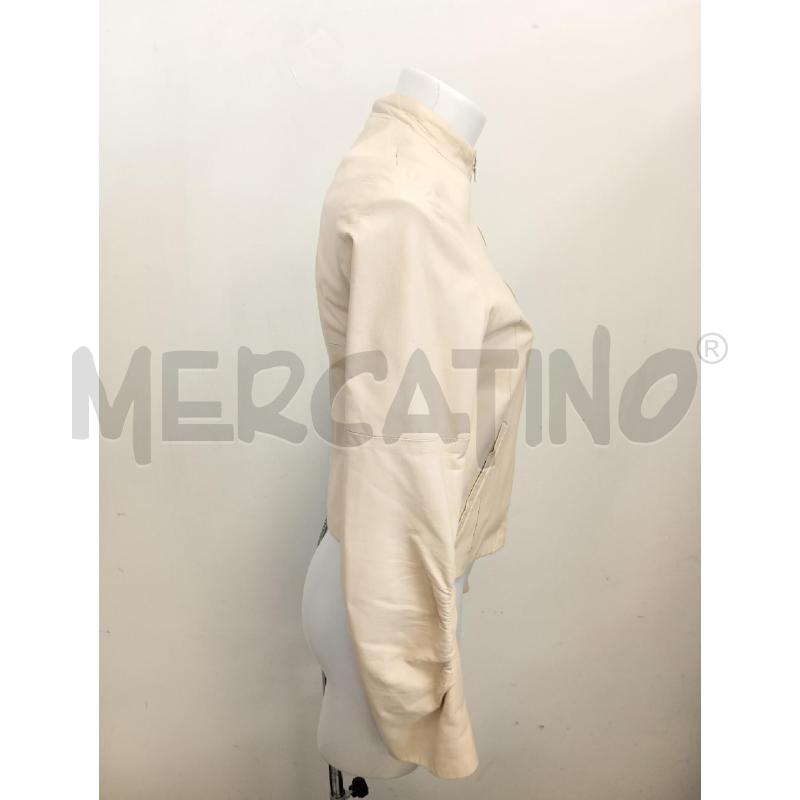 GIUBBINO DONNA HAUTE PELLE BEIGE ZIP  | Mercatino dell'Usato Verona fiera 3