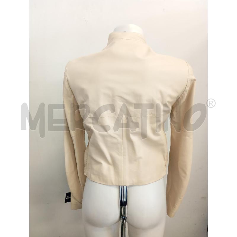 GIUBBINO DONNA HAUTE PELLE BEIGE ZIP  | Mercatino dell'Usato Verona fiera 4