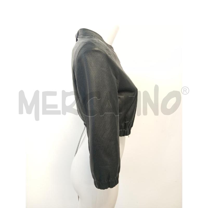 GIUBBINO DONNA PELLE CURCI TRAFORATO NERO  | Mercatino dell'Usato Verona fiera 3