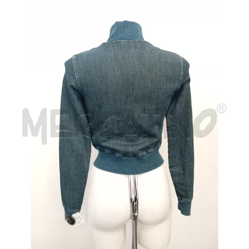 GIUBBINO D DIESEL IN DENIM LOGO ROSSO BIA  | Mercatino dell'Usato Verona fiera 4