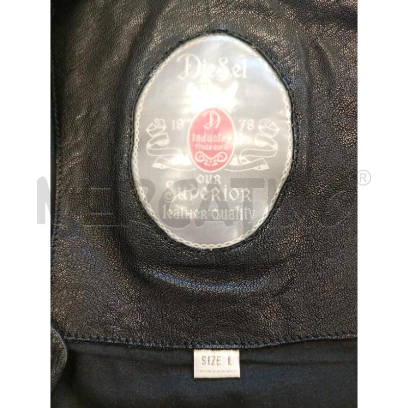 GIUBBOTTO U DIESEL NERO IN PELLE  | Mercatino dell'Usato Verona fiera 4