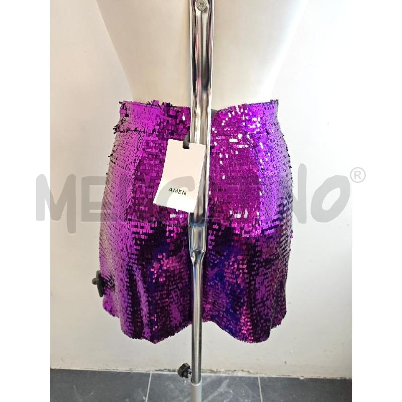GONNA AMEN PAILLETTES VIOLA CORTA  | Mercatino dell'Usato Verona fiera 3