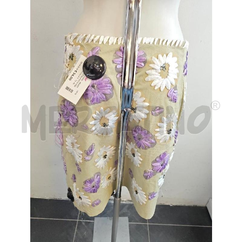 GONNA D MALIPARMI BEIGE FIORI LILLA VIOLA  | Mercatino dell'Usato Verona fiera 3