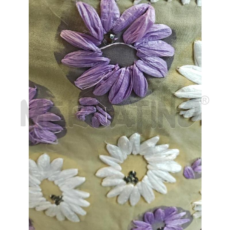 GONNA D MALIPARMI BEIGE FIORI LILLA VIOLA  | Mercatino dell'Usato Verona fiera 4