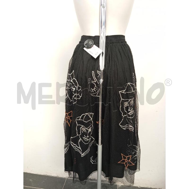 GONNA D SHIRTAPORTER NERA POIS VELATO VOLTI RICAMATI METAL | Mercatino dell'Usato Verona fiera 3