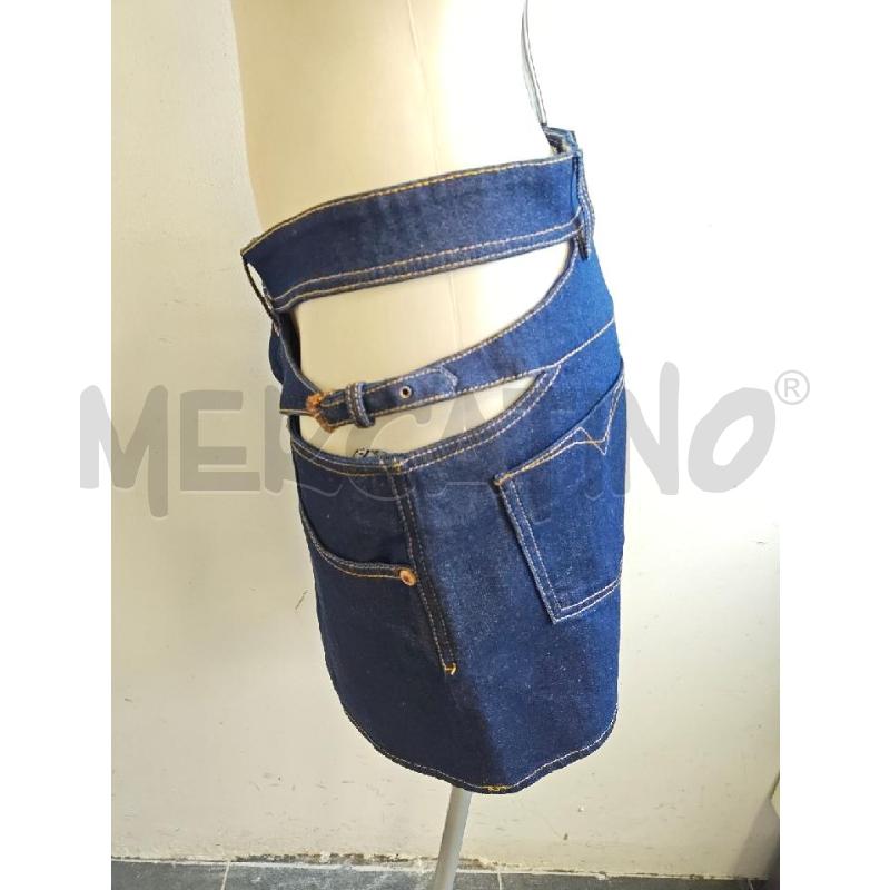 GONNA D  VERSACE JEANS DENIM COUT OUT  | Mercatino dell'Usato Verona fiera 2