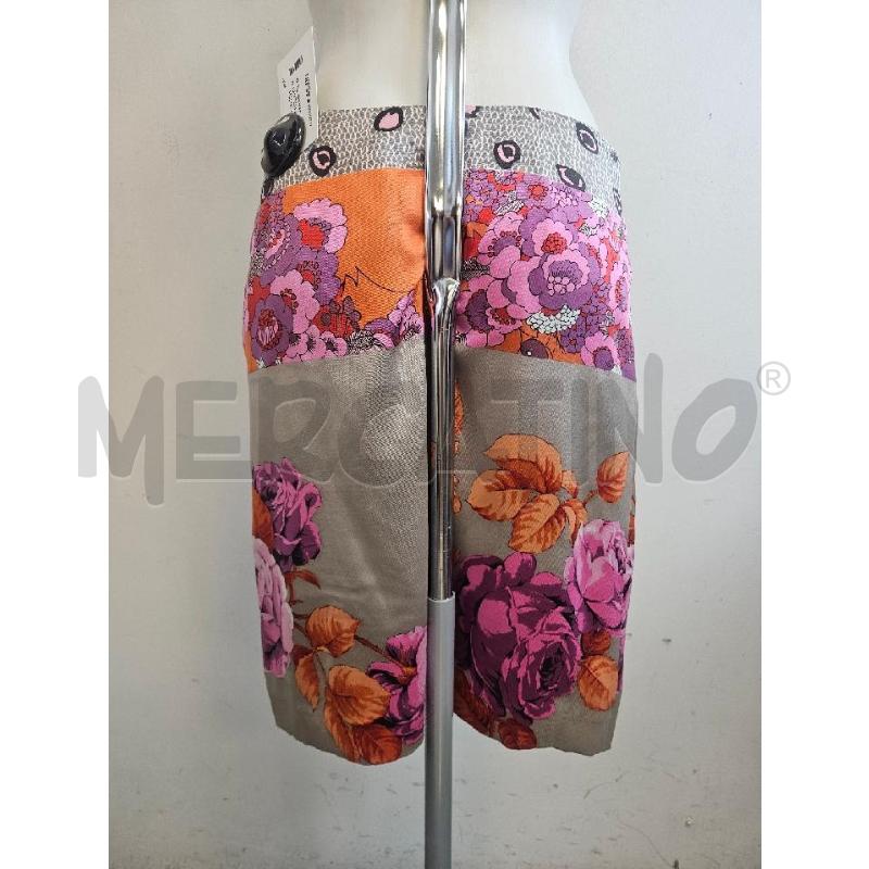 GONNA ELASTICIZZATA MALIPARMI ARA BEIGE FIORI  | Mercatino dell'Usato Verona fiera 3
