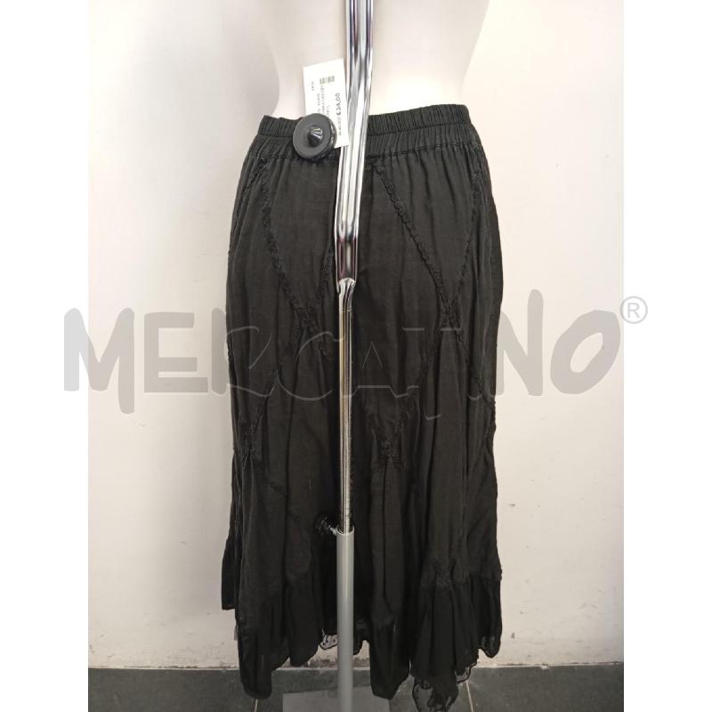 GONNA MAX MARA WEEKEND NERA IN LINO LUNGA  | Mercatino dell'Usato Verona fiera 3