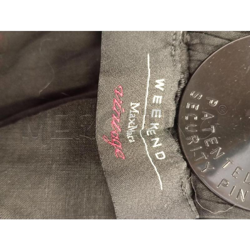 GONNA MAX MARA WEEKEND NERA IN LINO LUNGA  | Mercatino dell'Usato Verona fiera 4