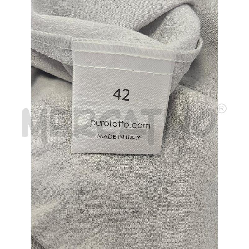 GONNA PURO TATTO IN SETA GRIGIA LUNGA  | Mercatino dell'Usato Verona fiera 4