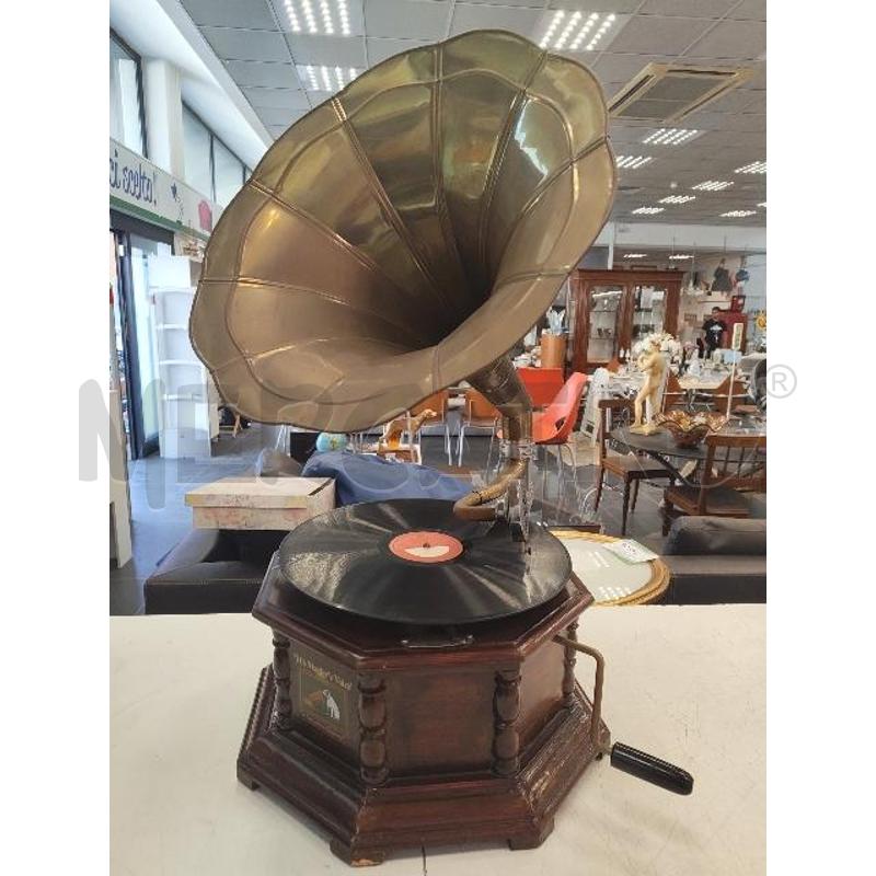 GRAMMOFONO RIPROD. LA VOCE DEL PADRONE LEGN OTTONE | Mercatino dell'Usato Verona fiera 1