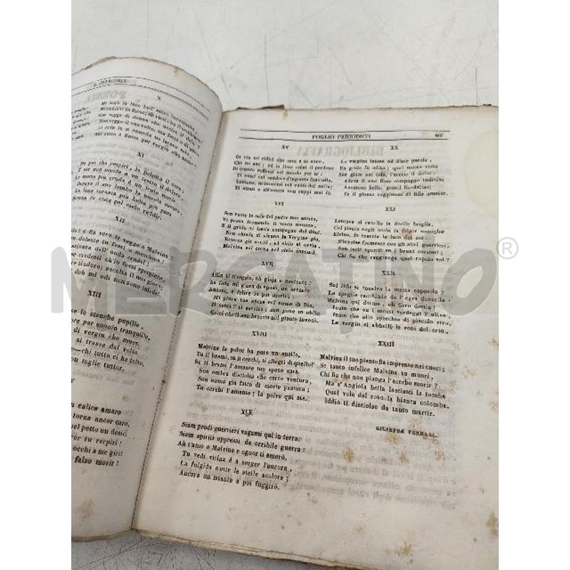 IL PITAGORA FOGLIO PERIODICO ANNO I 1846 NAPOLI | Mercatino dell'Usato Verona fiera 2