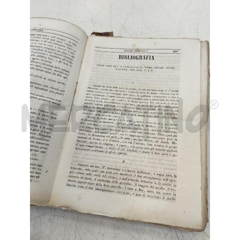 IL PITAGORA FOGLIO PERIODICO ANNO I 1846 NAPOLI | Mercatino dell'Usato Verona fiera 3