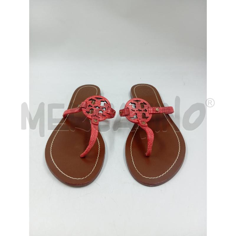 INFRADITO DONNA TORY BURCH MILLER PELLE ARANCIO  | Mercatino dell'Usato Verona fiera 1