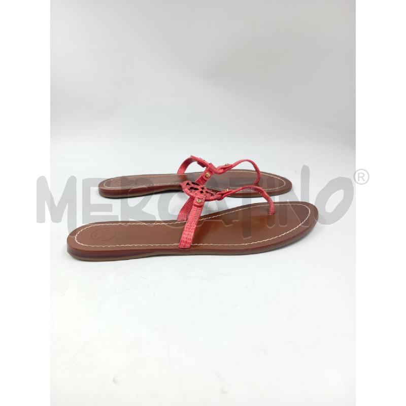 INFRADITO DONNA TORY BURCH MILLER PELLE ARANCIO  | Mercatino dell'Usato Verona fiera 3