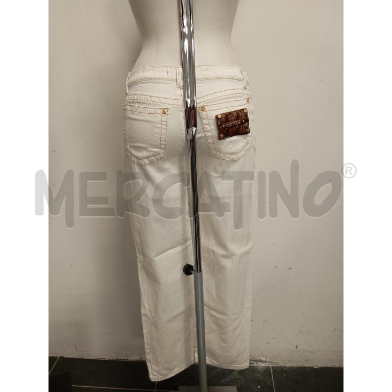 JEANS DONNA CAVALLI BIANCO CUCITURE DORATE * | Mercatino dell'Usato Verona fiera 3