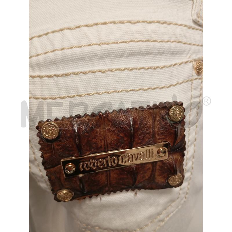 JEANS DONNA CAVALLI BIANCO CUCITURE DORATE * | Mercatino dell'Usato Verona fiera 4