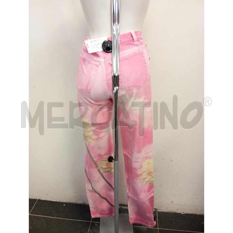 JEANS DONNA CAVALLI ROSA FIORE GIALLO | Mercatino dell'Usato Verona fiera 3