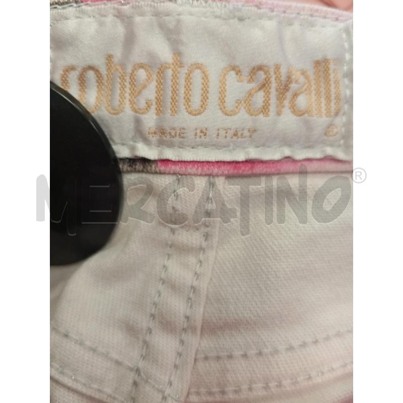 JEANS DONNA CAVALLI ROSA FIORE GIALLO | Mercatino dell'Usato Verona fiera 4
