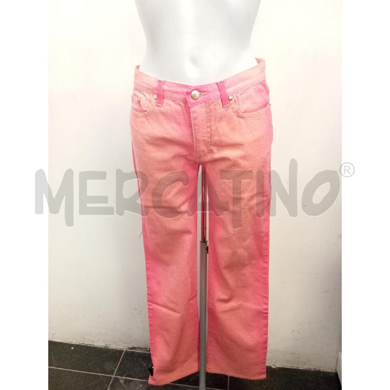 JEANS DONNA ROBERTO CAVALLI ROSA GLITTER DORATI | Mercatino dell'Usato Verona fiera 1