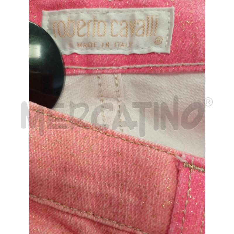 JEANS DONNA ROBERTO CAVALLI ROSA GLITTER DORATI | Mercatino dell'Usato Verona fiera 5