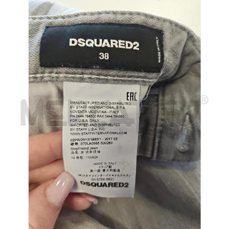 JEANS DSQUARED2 GRIGIO STRAPPI | Mercatino dell'Usato Verona fiera 5