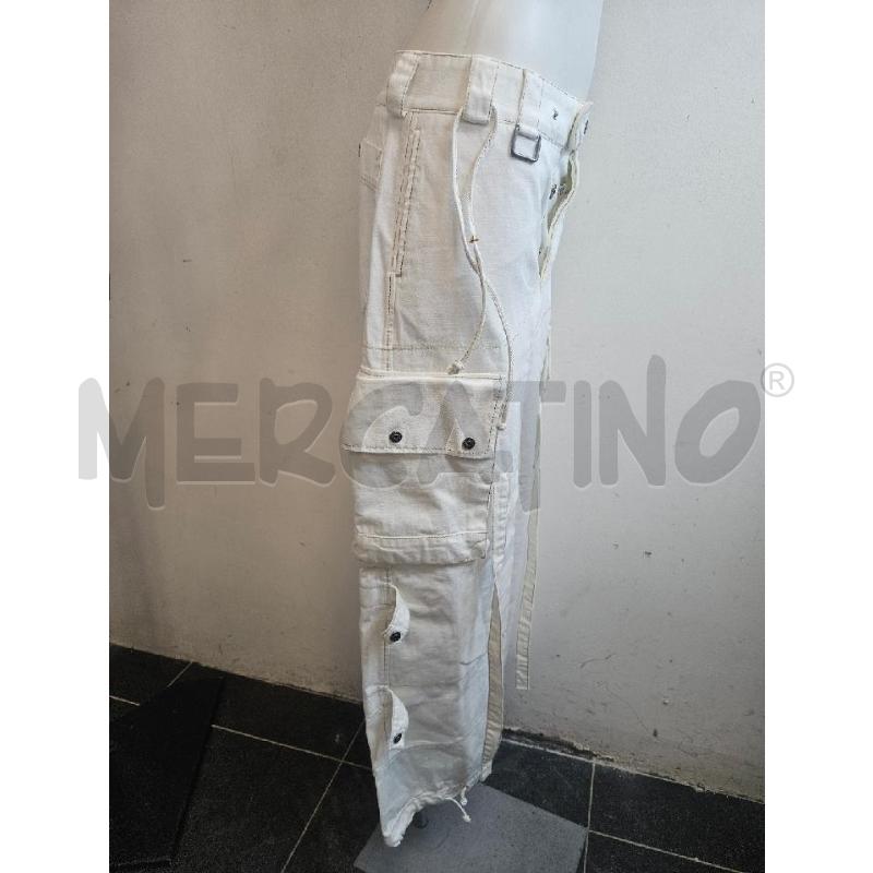 JEANS D JUST CAVALLI BIANCO CARGO CUC BEIGE  | Mercatino dell'Usato Verona fiera 2