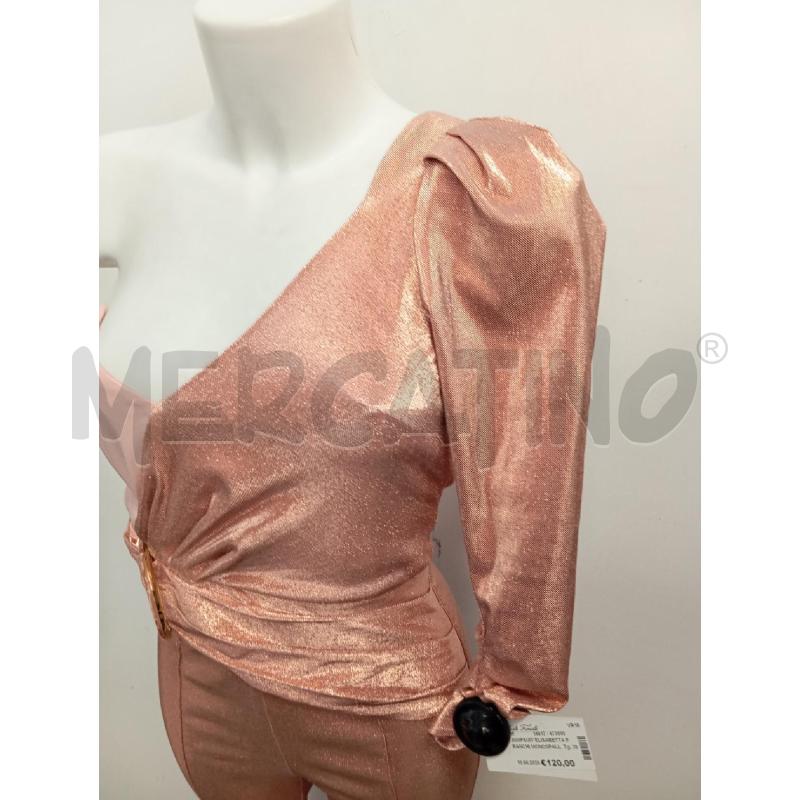 JUMPSUIT ELISABETTA FRANCHI MONOSPALLA ROSA CANGIANTE | Mercatino dell'Usato Verona fiera 2