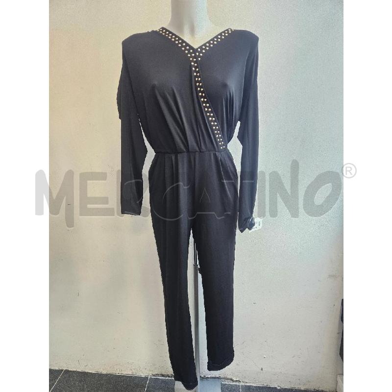 JUMPSUIT MARCIANO NERA BORCHIE SCOLLATURA  | Mercatino dell'Usato Verona fiera 1