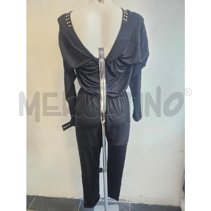 JUMPSUIT MARCIANO NERA BORCHIE SCOLLATURA  | Mercatino dell'Usato Verona fiera 3