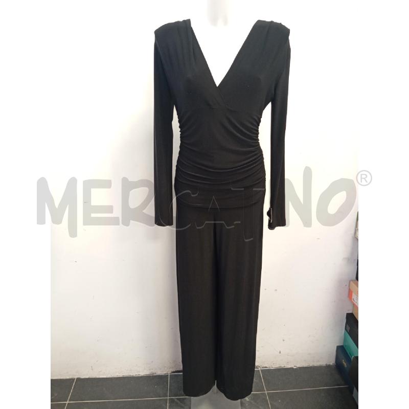 JUMPSUIT NORMA KAMALI NERO ARRICCIATURA FIANCHI  | Mercatino dell'Usato Verona fiera 1