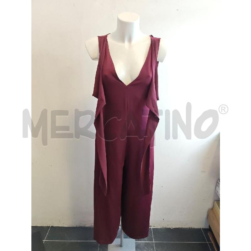 JUMPSUIT RUE8BISQUIT BORDEAUX A PALAZZO  | Mercatino dell'Usato Verona fiera 1