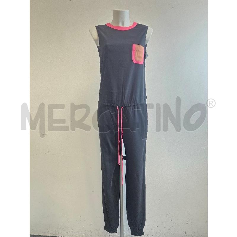 JUMPSUIT SUOLI NERA LACCIO VITA CON TASCHINO DAV  | Mercatino dell'Usato Verona fiera 1