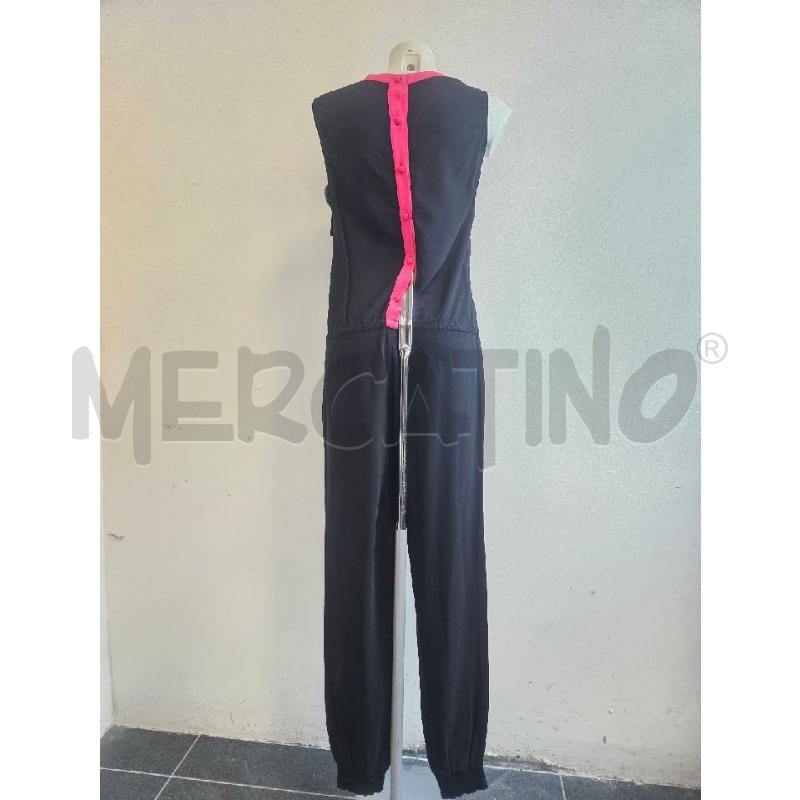 JUMPSUIT SUOLI NERA LACCIO VITA CON TASCHINO DAV  | Mercatino dell'Usato Verona fiera 3
