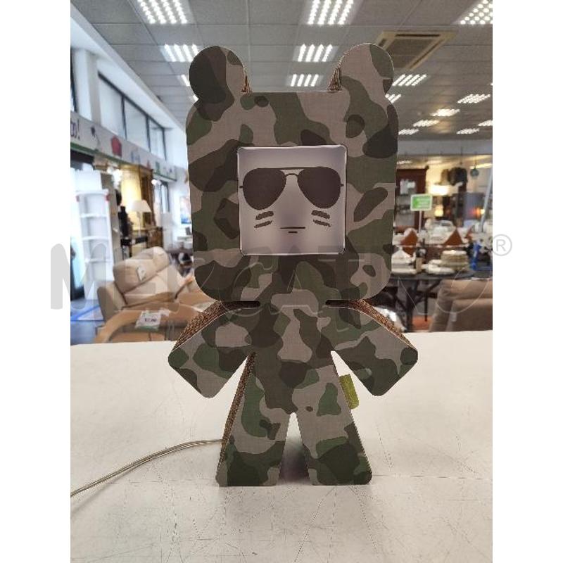 LAMPADA KUBODESIGN MILITARE CARTONE  | Mercatino dell'Usato Verona fiera 1