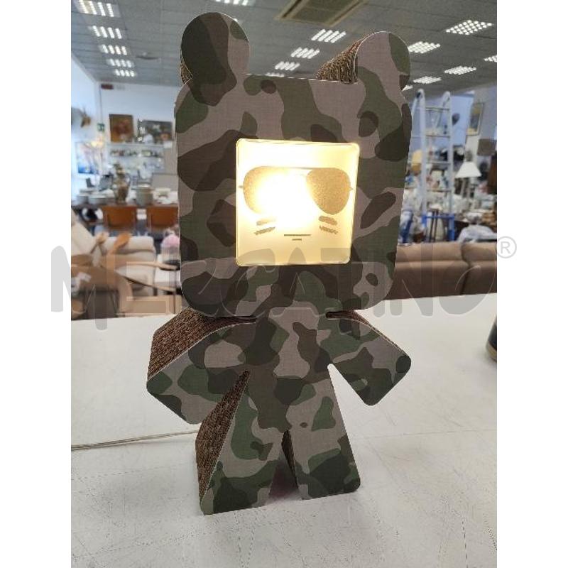 LAMPADA KUBODESIGN MILITARE CARTONE  | Mercatino dell'Usato Verona fiera 4