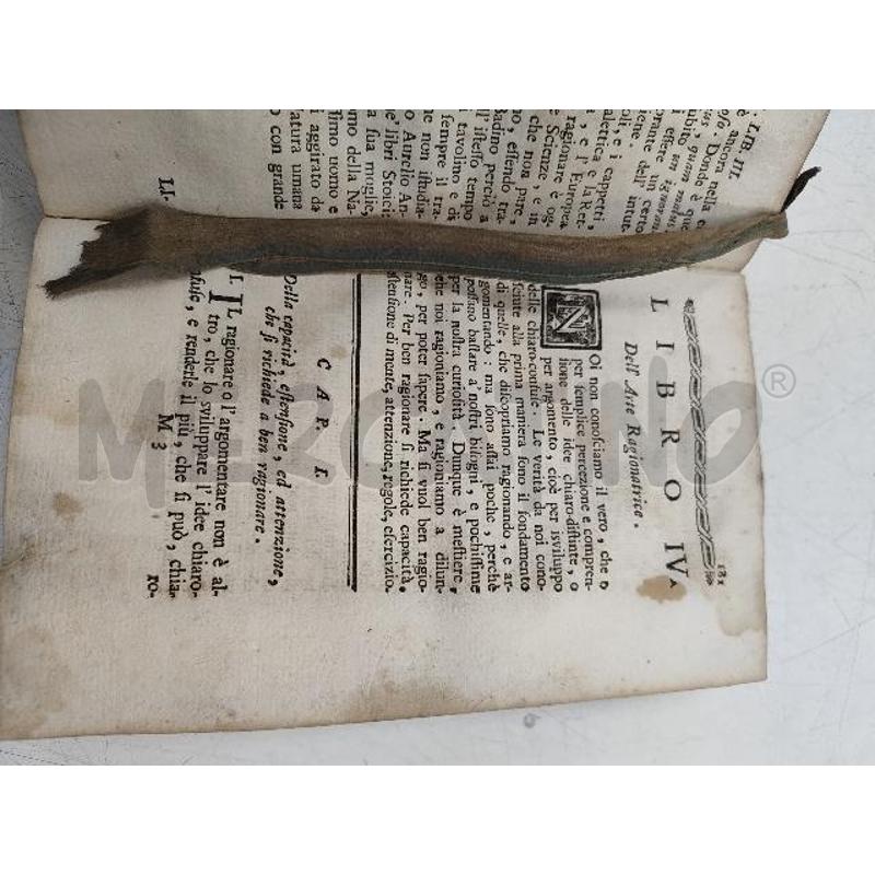 LA LOGICA PER GLI GIOVANETTI ED SECONDA 1769 | Mercatino dell'Usato Verona fiera 4