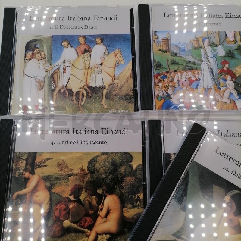 LETTERATURA ITALIANA EINAUDI 10 CD-ROM | Mercatino dell'Usato Verona fiera 3
