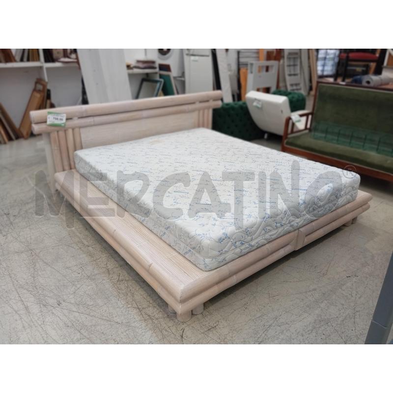 LETTO MATRIMONIALE STILE TATAMI BAMBU CHIARO | Mercatino dell'Usato Verona fiera 1