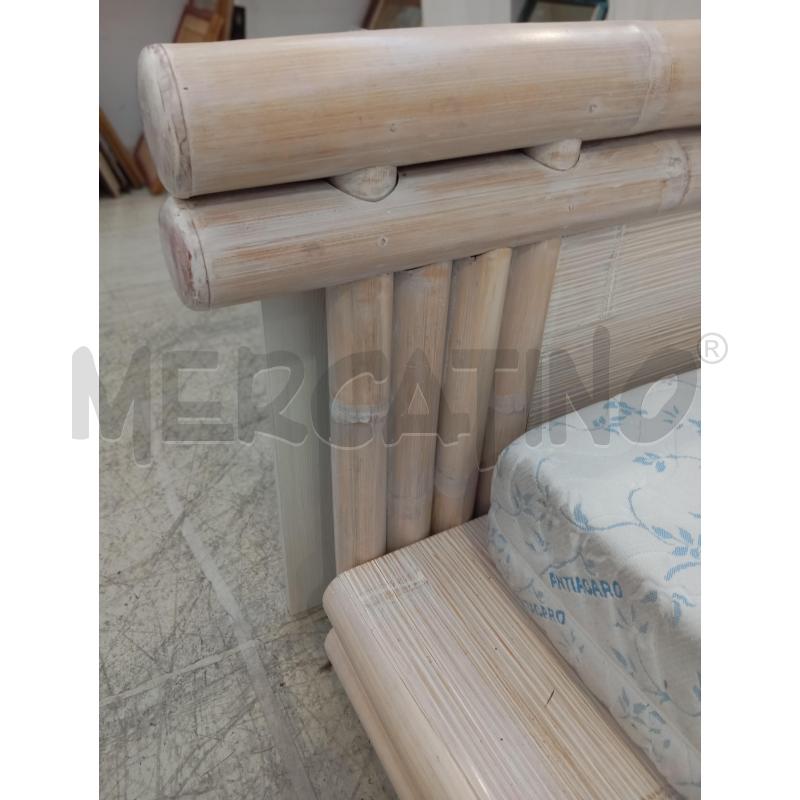 LETTO MATRIMONIALE STILE TATAMI BAMBU CHIARO | Mercatino dell'Usato Verona fiera 3