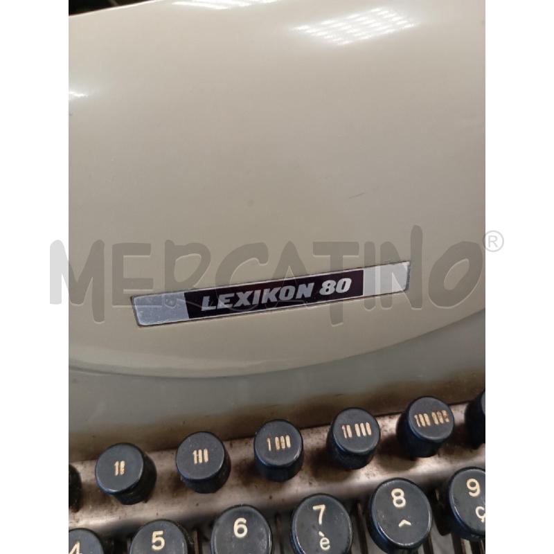 MACCHINA DA SCRIVERE LEXIKON 80 OLIVETTI | Mercatino dell'Usato Verona fiera 2