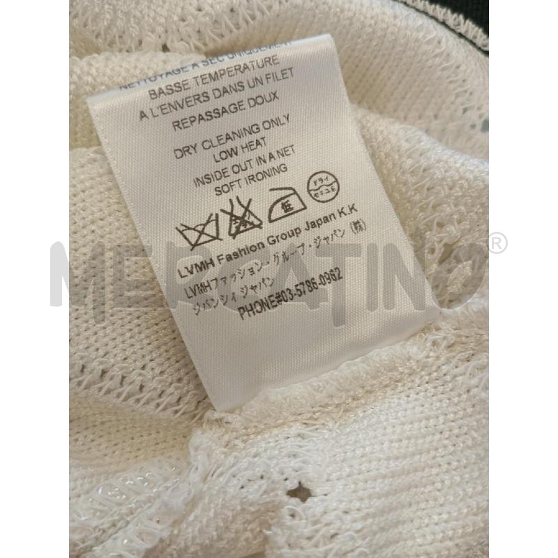 MAGLIA DONNA BALMAIN BIANCO LUREX PROFILI NERI  | Mercatino dell'Usato Verona fiera 5