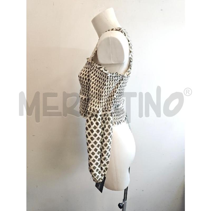 MAGLIA D 5A7 CINQASEPT SPALLA SCOPERTA BIA VERDE ARRICCIATURA | Mercatino dell'Usato Verona fiera 2