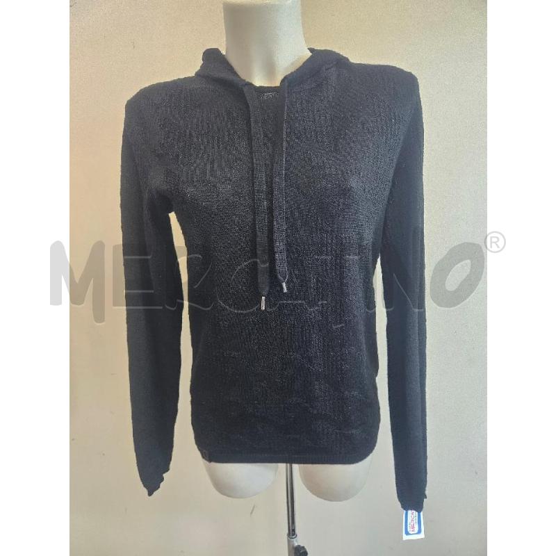 MAGLIA D A FELPA NERA ARMANI JEANS PIED DE POULE  | Mercatino dell'Usato Verona fiera 1