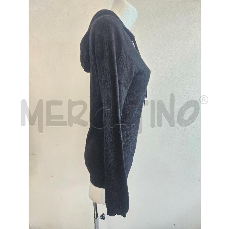 MAGLIA D A FELPA NERA ARMANI JEANS PIED DE POULE  | Mercatino dell'Usato Verona fiera 2