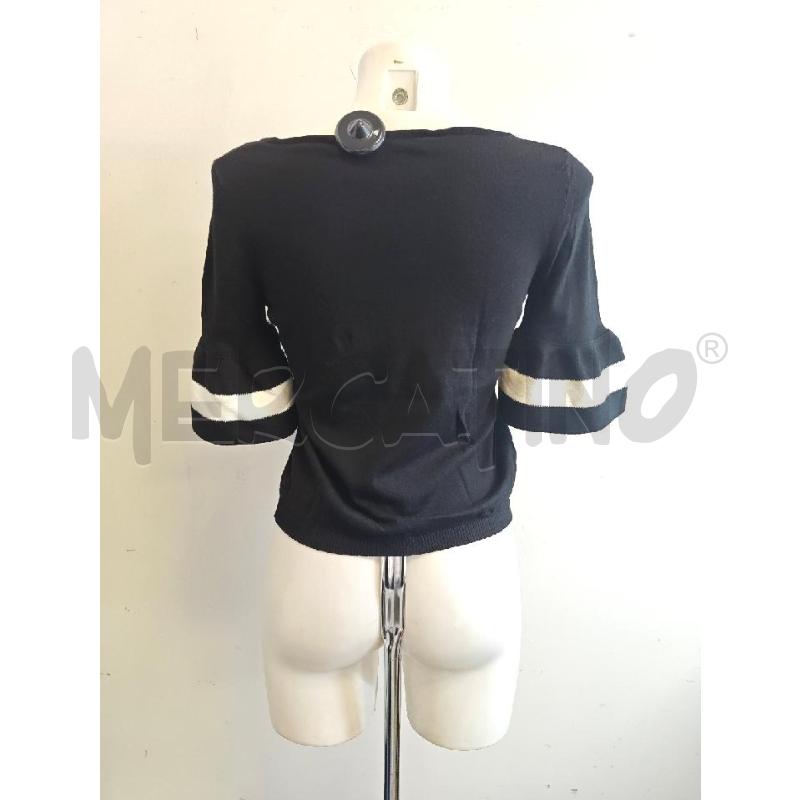 MAGLIA D BLUAMRINE NERA MANICHE SBUFFO BIA  | Mercatino dell'Usato Verona fiera 3