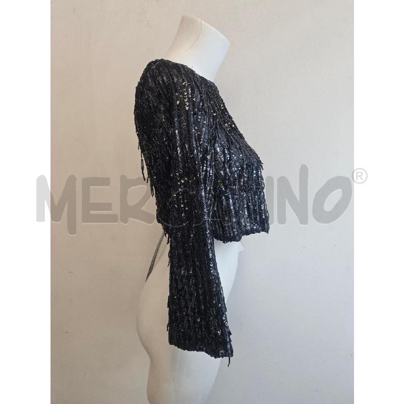 MAGLIA D CAVALLI CLASS NERA CON PAILLETTES  | Mercatino dell'Usato Verona fiera 2