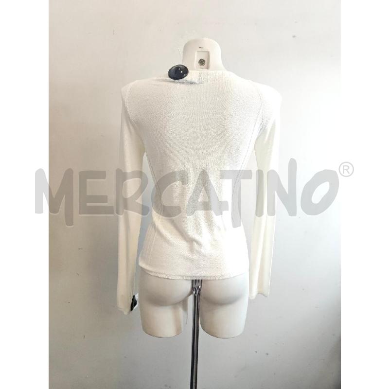 MAGLIA D EMPORIO ARMANI BIANCO SCOLLO A V  | Mercatino dell'Usato Verona fiera 3