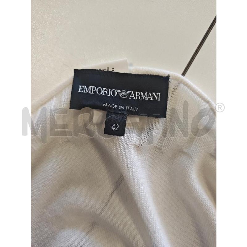 MAGLIA D EMPORIO ARMANI BIANCO SCOLLO A V  | Mercatino dell'Usato Verona fiera 4