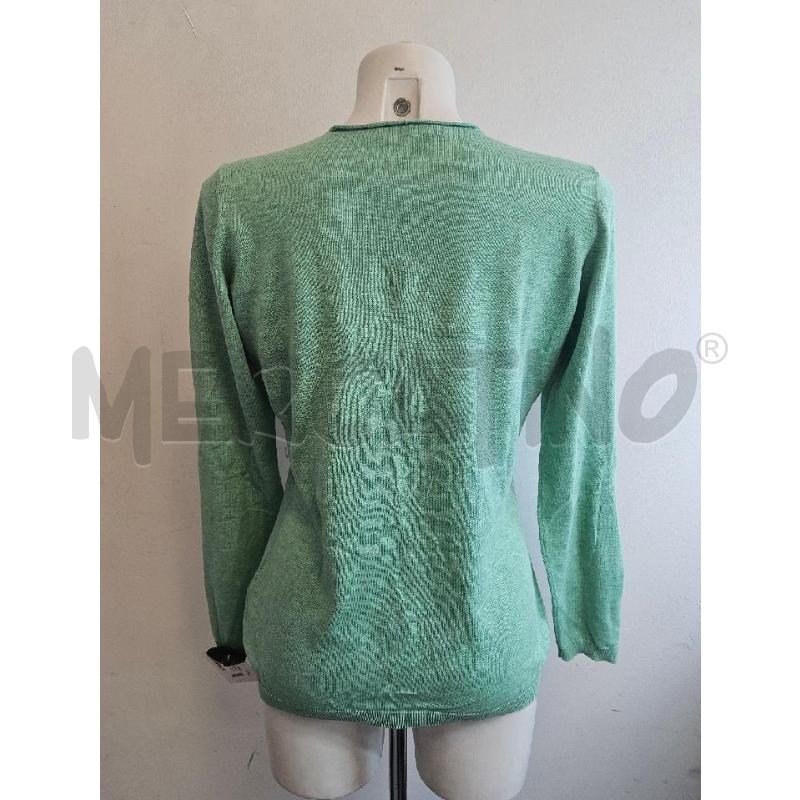 MAGLIA D FABIANA FILIPPI VERDE CON INSERTO BIA  | Mercatino dell'Usato Verona fiera 3